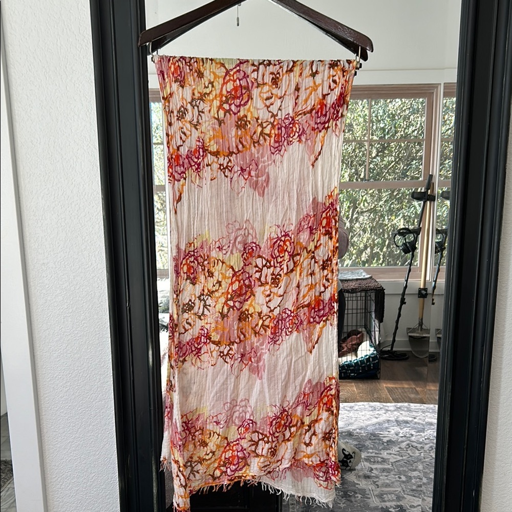 Floral Patterned Scarf